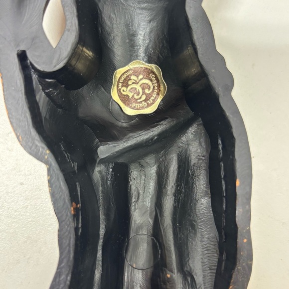 Set of 2 vintage Coppercraft Guild Syroco Cherub wall sconces - Picture 9 of 11